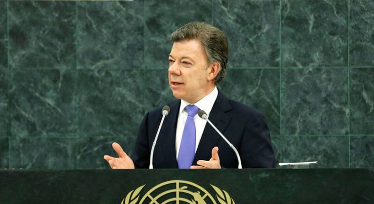 Both peace and justice vital to heal wounds of conflict, Colombian leader tells UN