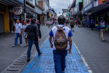 Tras participar en protestas contra el gobierno, este hombre se vio obligado a huir de Nicaragua a Costa Rica