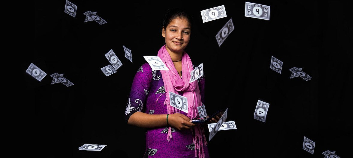 Otpika, 18 ans, du Népal, aimerait être comptable et devenir femmes d'affaires pour pouvoir être indépendante financièrement 