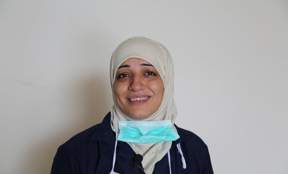  ديما، إحدى المستفيدات من مساعدات برنامج الأغذية العالمي في سوريا. 