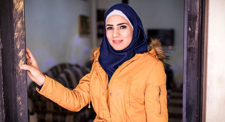 فداء، من حمص السورية، انتقلت إلى لبنان في عام 2012. وهي الأن طالبة ماجستير في الأدب العربي ، بمنحة هوبس (6 مارس 2019).