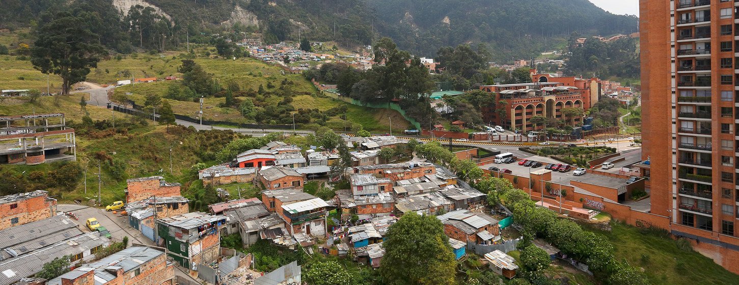 City view of Bogotá, Colombia. (11 January 2016)