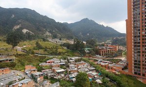 City view of Bogotá, Colombia. (11 January 2016)