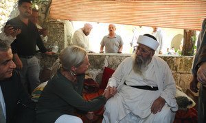UN Special Representative Hennis-Plasschaert visits Sinjar on the fifth anniversary of the gross atrocities committed by ISIL terrorists against Iraq’s Yazidi community. (August 2019)
