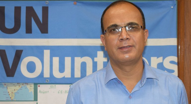 अरुण सहदेव, भारत में संयुक्त राष्ट्र वॉलंटियर्स (यूएनवी) के कार्यक्रम अधिकारी (अगस्त 2019)