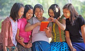 The UN Children's Fund (UNICEF) provides support to parents, children and adolescents in Myanmar.