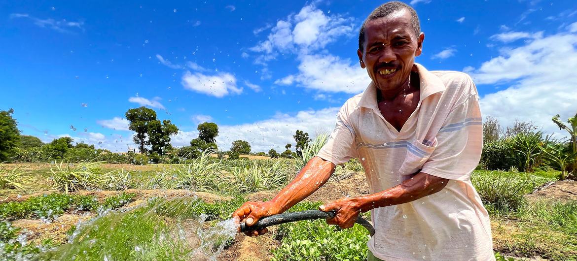 O acesso à água é uma prioridade entre a população majoritariamente rural do sul de Madagáscar