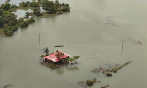 Heavy monsoon rains have caused severe floods in northeastern Bangladesh.