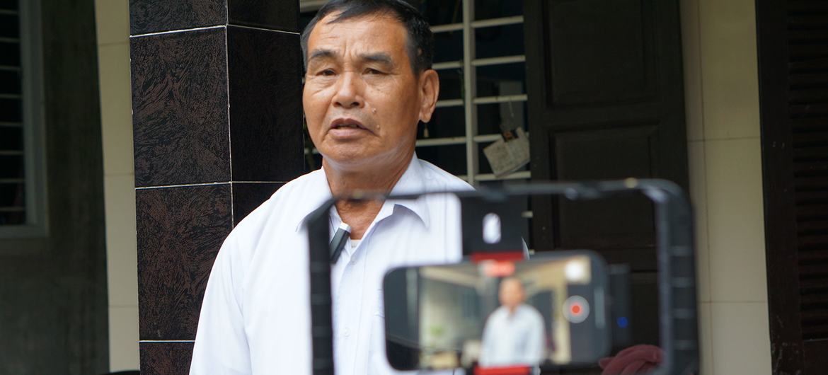 Nguyễn Văn Tia, a citizen of the city of Huế in central Viet Nam has taken measures to protect his house.