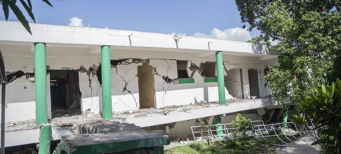 The Hôpital de Référence Communautaire de l’Asile in the south-west of Haiti was severely damaged in the 14 August 2021 earthquake. 
