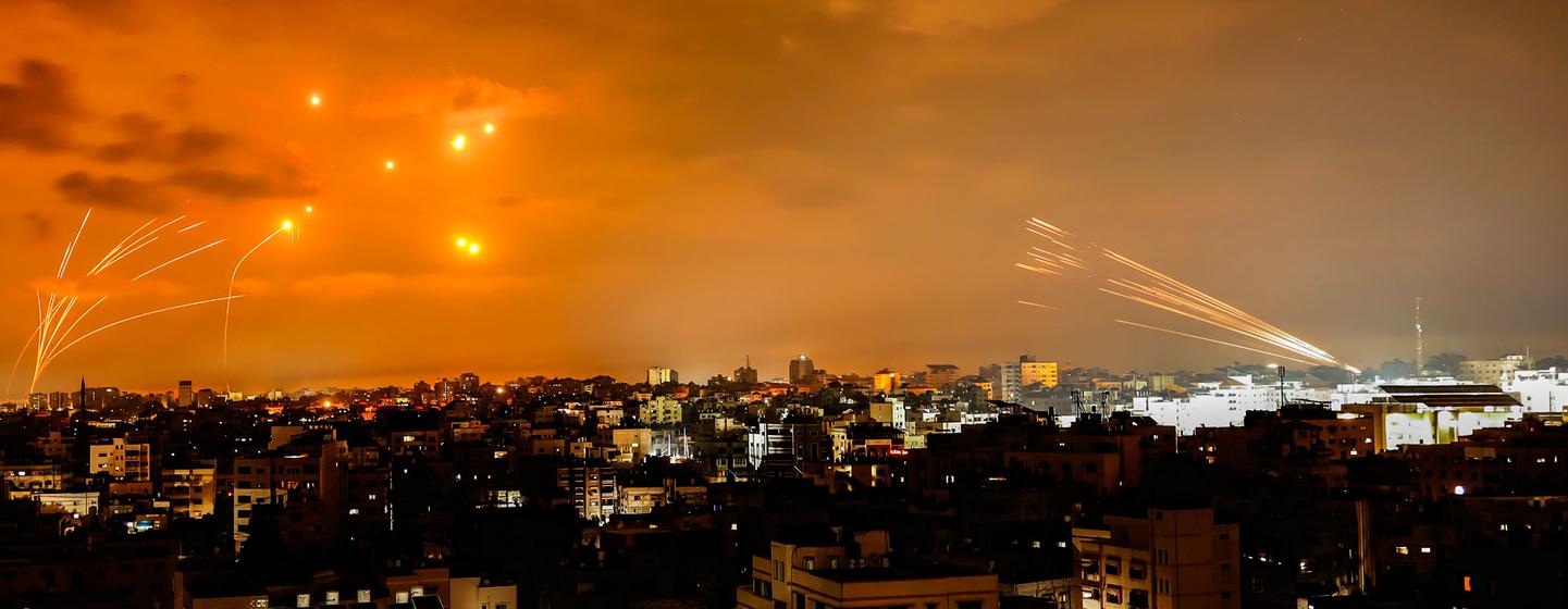 Des frappes de missiles sur Gaza.