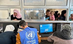  UNRWA personnel provide medical services to people in need in Gaza.