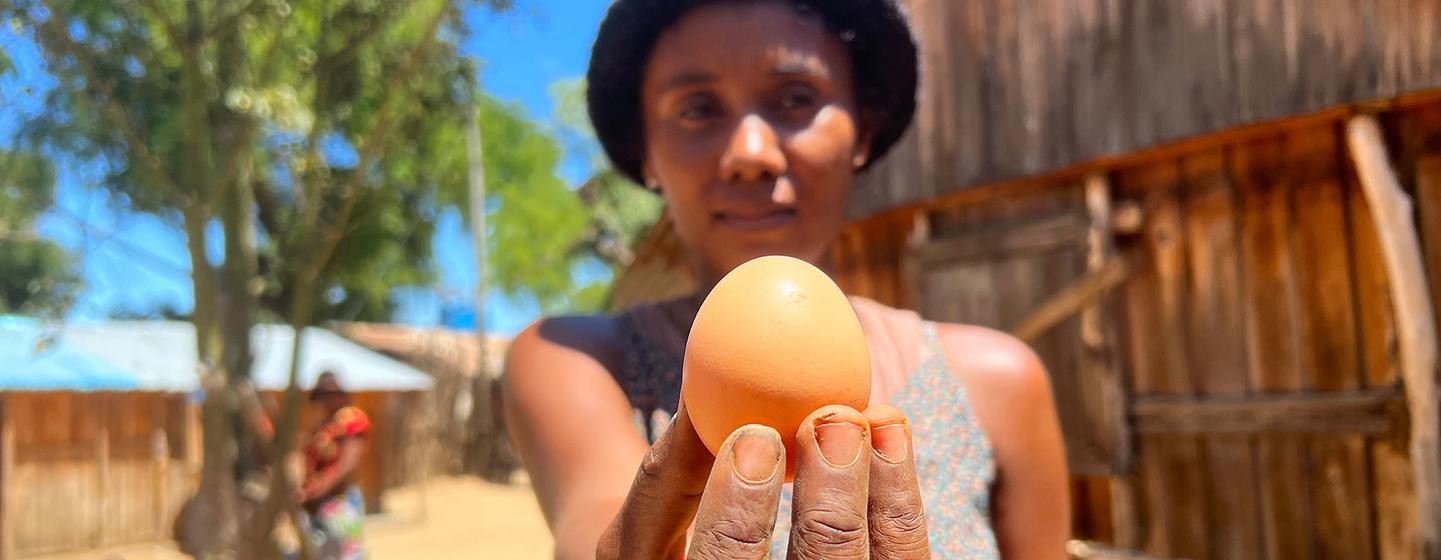Lucette Vognentseva can sell her eggs for four times the price of a local egg.