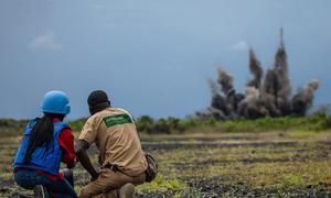 Mine action in the Democratic Republic of the Congo.