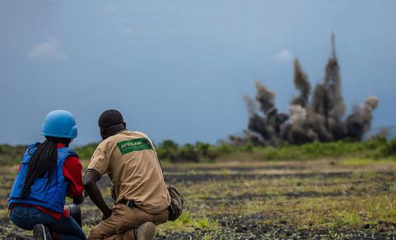 إزالة الألغام في جمهورية الكونغو الديمقراطية