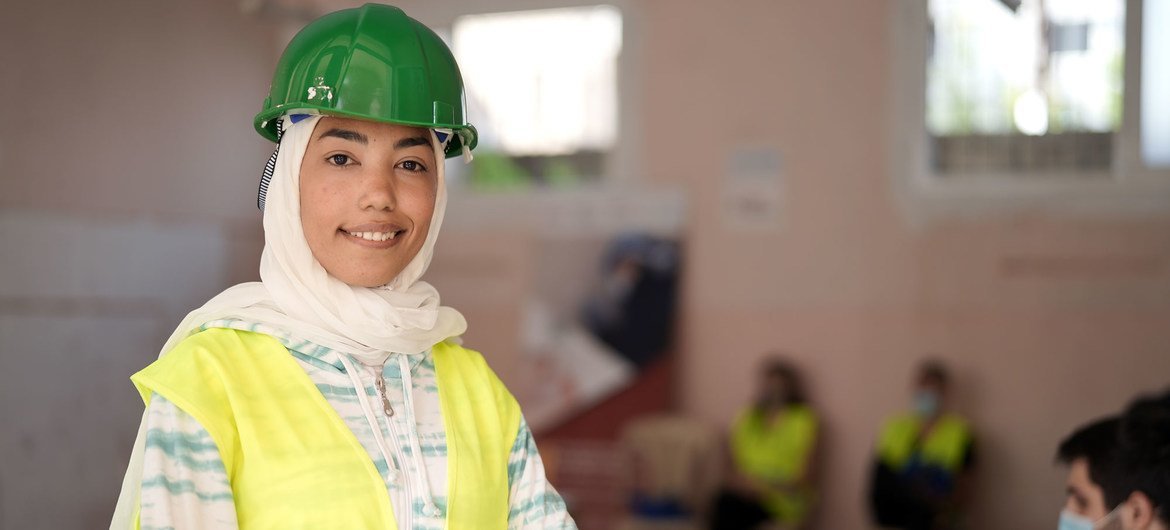 Twenty-three-year-old Rafah is one of hundreds of young Lebanese who participated in the clean-up and rehabilitation of Beirut.