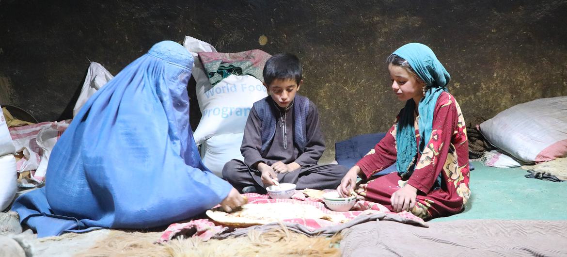 A family in a village in Badakhshan province, Afghanistan. (file)