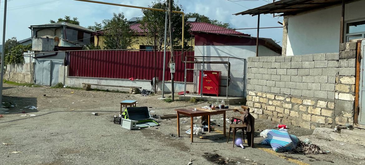Some 100,000 people have departed from the Karabakh region leaving behind property and other possessions.