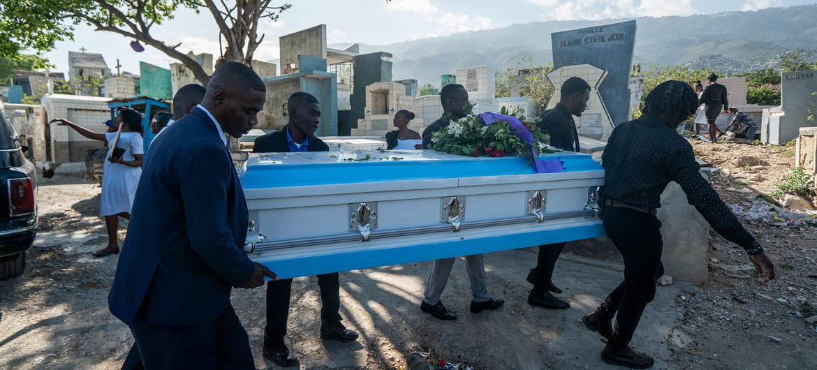 Thousands of people have been killed in Haiti due to gang warfare. Thousands of people have been killed in Haiti due to gang warfare.