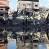 Air strikes on Rafah city in the southern Gaza Strip have caused widespread damage.