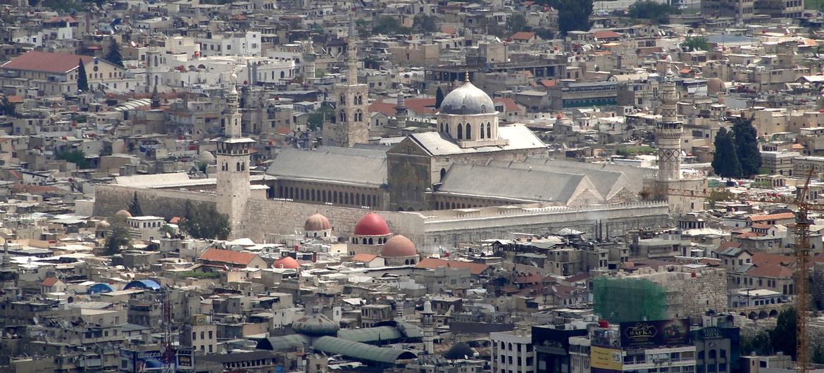 Umayyad Mosque in Damascus, Syria. Umayyad Mosque in Damascus, Syria.