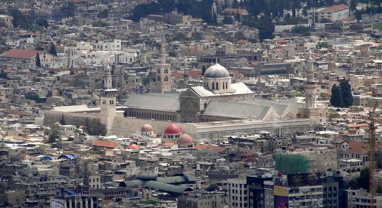Mosquée des Omeyyades à Damas, Syrie.