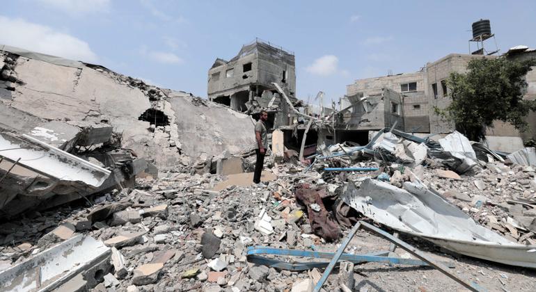 Debris and waste continue to pile up across Gaza.