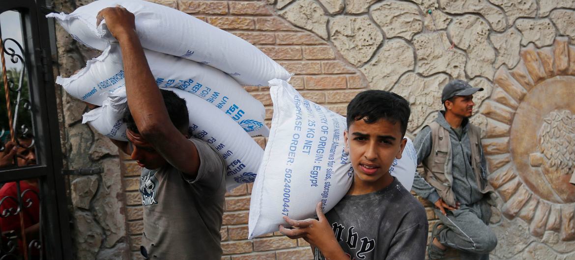 UNRWA works every day to provide critical services across the Gaza Strip, including flour distribution to support the Gazan population.