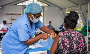 The supply of COVID-19 vaccines to developing countries like the Democratic Republic of the Congo (pictured), needs to be stepped up, according to the UN.