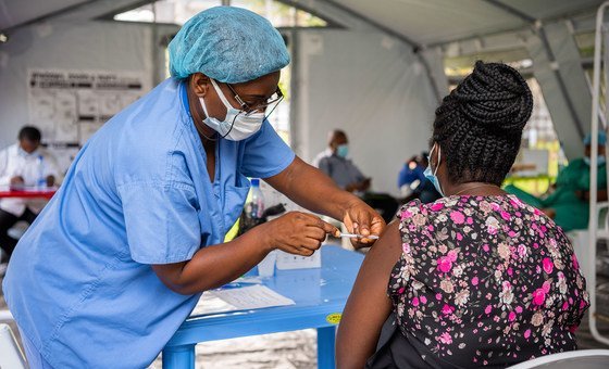 The supply of COVID-19 vaccines to developing countries like the Democratic Republic of the Congo (pictured), needs to be stepped up, according to the UN.