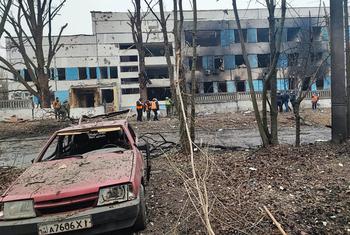 A maternity care facility in Dnipro was severely damaged in air strikes over the festive period.