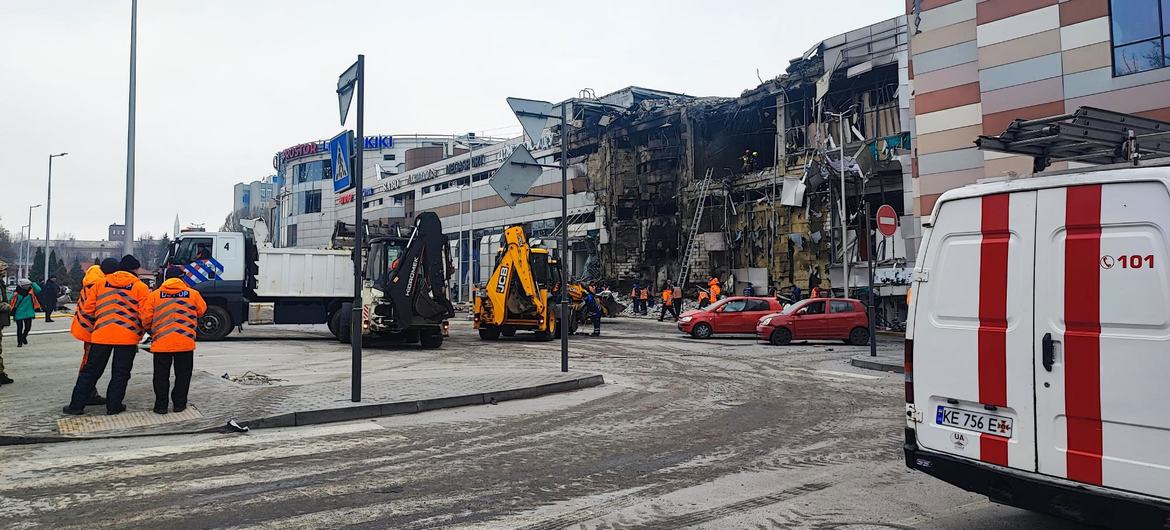 Des villes dans toute l’Ukraine ont été endommagées par la guerre.