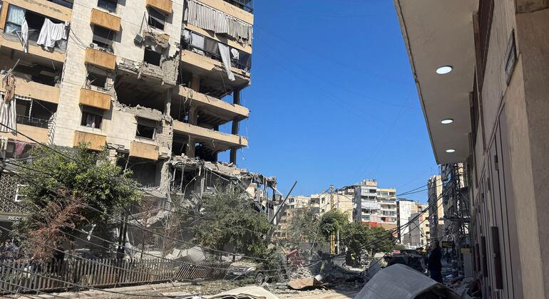 Haret Hreik, un suburbio al sur de Beirut, ha sido blanco de ataques aéreos.