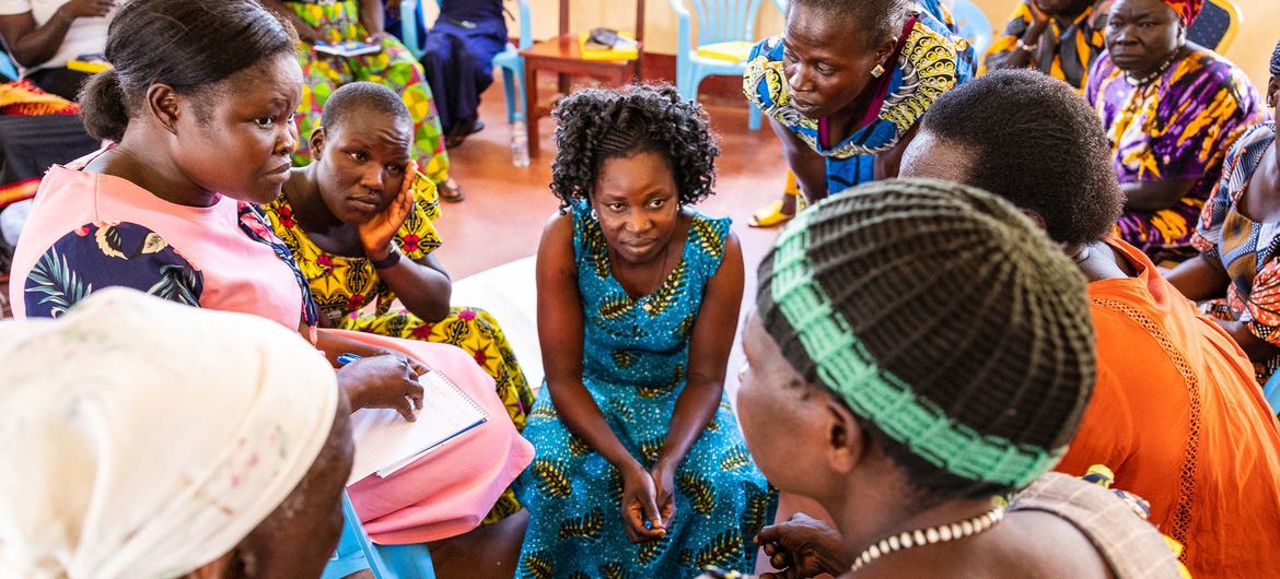 The UN Mission in South Sudan (UNMISS) hosts a workshop on key peace and security issues for Yei women and youth.