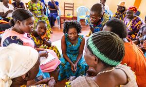 The UN Mission in South Sudan (UNMISS) hosts a workshop on key peace and security issues for Yei women and youth. (file)