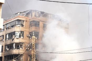 Segundo agências de notícias, outros três edifícios foram destruídos perto do hospital da Universidade Rafik Hariri