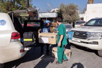 Las agencias humanitarias de la ONU entregan suministros a los hospitales de Gaza (Foto de archivo).