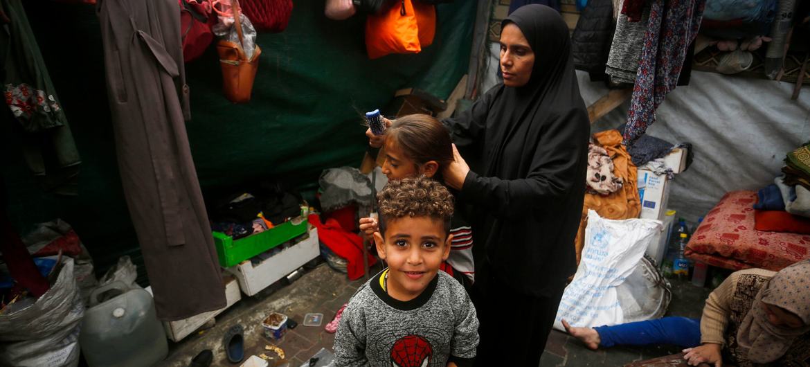 Across Gaza families continue to face dire conditions and are repeatedly displaced by ongoing attacks.