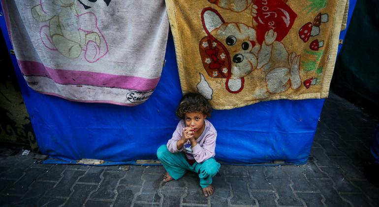 Un abri surpeuplé de l'UNRWA, l'agence des Nations Unies pour les réfugiés palestiniens, à Gaza (archive).