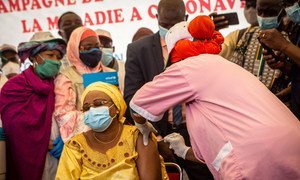 Mali begins its vaccination programme against COVID-19 with Fanta Siby, Minister for Health, the first to be inoculated.