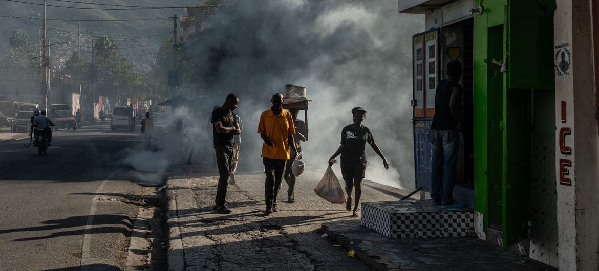 Le centre-ville de Port-au-Prince reste extrêmement dangereux en raison de l'activité des gangs.