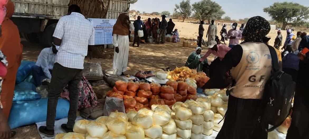 Assistência alimentar e nutricional é prestada em Darfur Ocidental, Sudão