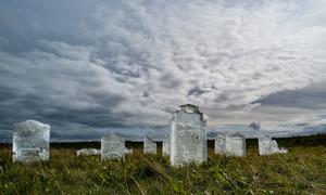 The glacier graveyard is located close to the Icelandic capital Reykjavik.