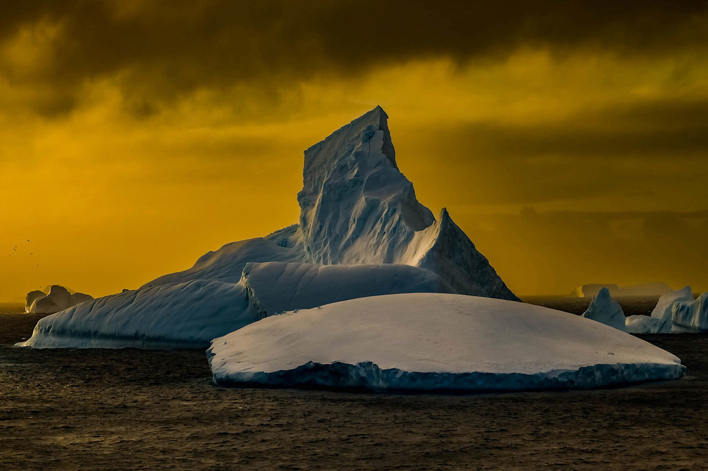 The thawing of ice is accelerating in Antarctica due to increasing temperatures.