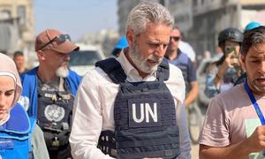 Muhannad Hadi, United Nations Humanitarian Coordinator for the Occupied Palestinian Territory visits the northern Gaza Strip.