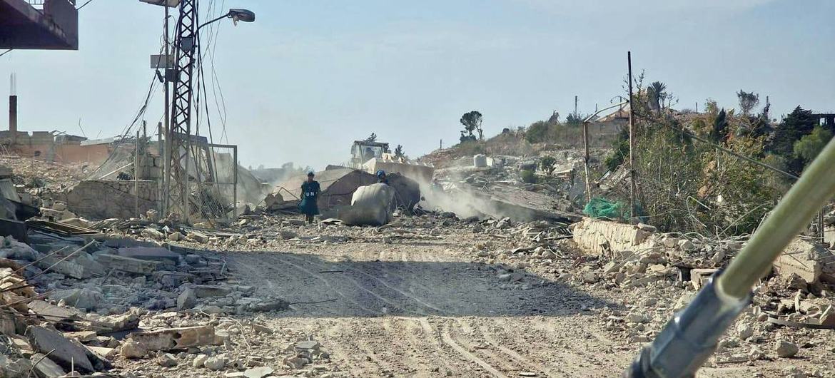 Bombing has damaged infrastructure in south Lebanon, making roads impassable.