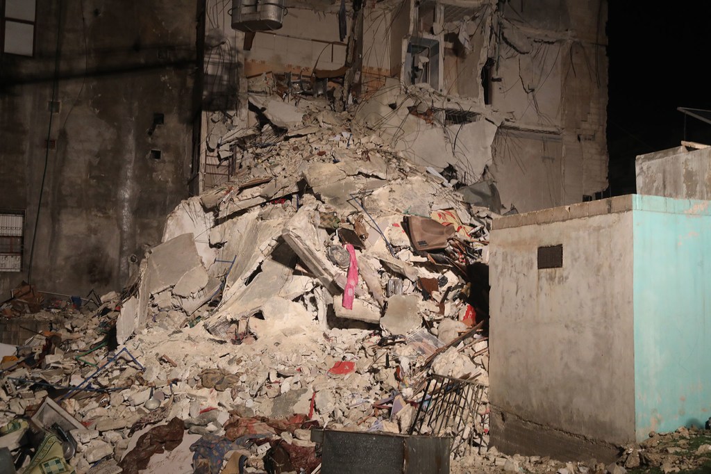 La ville d'Idlib en Syrie a été gravement endommagée par le tremblement de terre du 6 février.