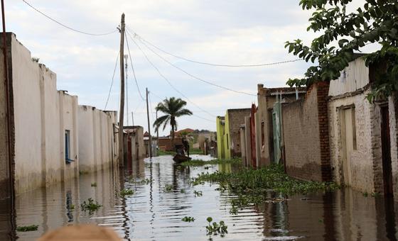 Homes in Kajaga in Burundi’s capital Bujumbura, flooded as the Rusizi stream breaks its banks due to ongoing heavy rains. (file)