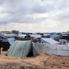 A maioria das pessoas deslocadas em Gaza está vivendo em tendas.