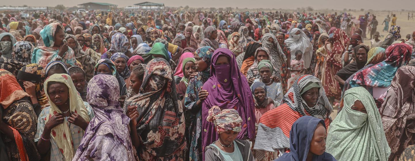 Des milliers de réfugiés arrivent au Tchad en provenance du Soudan.